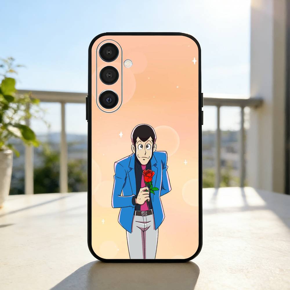 L-Lupin the Third Phone Case For Samsung A73,72,71,A52,51,40,41,A22,A32,31,A13, Soft Black Shell