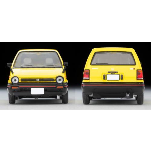 TOMYTEC LV-N272b Honda City R (Yellow) with Motocompo (1981 model)
