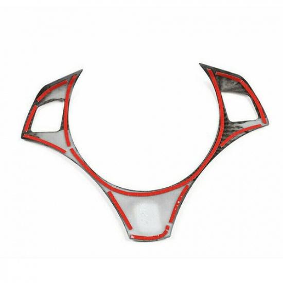 Carbon Fiber Steering Wheel Frame Trim Cover Car Trim For BMW E90 E92 E93