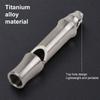 Titanium Whistle Portable Whistle Survival Whistle for Outdoor Sports Competition Emergency Hiking Camping Pet Training