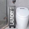 Foldable Laundry Basket Waterproof Dirty Clothes Organizer Storage Bag with Wheels