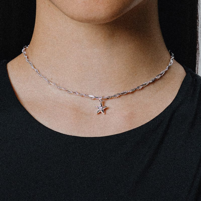 SCALETTO WS002 Shining Star Chain Necklace