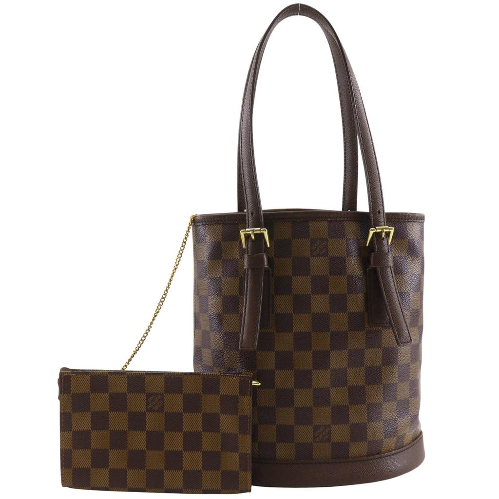 Louis Vuitton Male Tote Bag N42240 Brown Damier Canvas Women Used