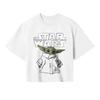 Star Wars: The Mandalorian Womens/Ladies Sketch Crop T-Shirt