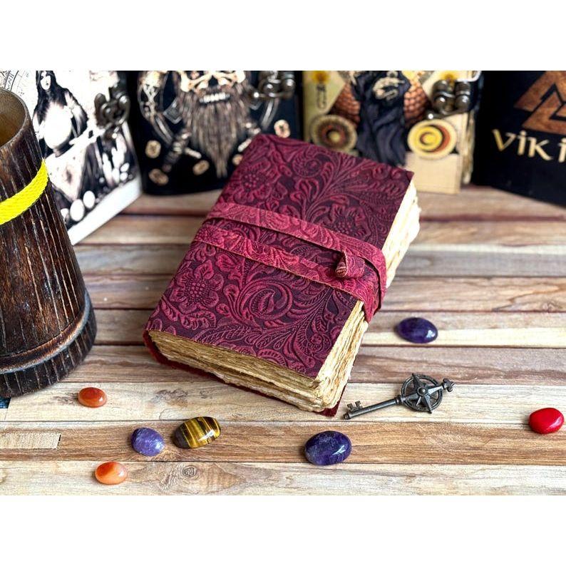 Leather Journal Genuine Leather Notebooks For Women - Beautiful Journal For Sketches Book Traveling Book Blank Spell Book