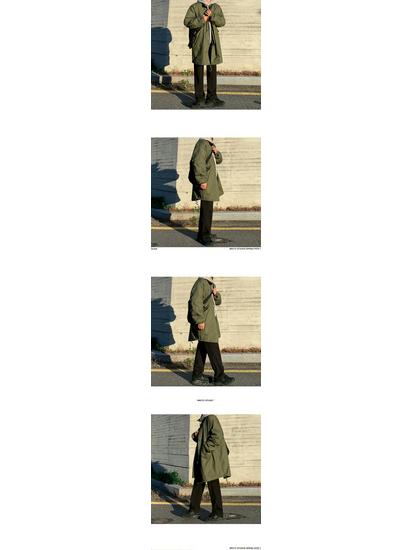 MYQ Herren Winter Mittellange Dicke Baumwolljacke - Koreanischer & Japanischer Stil Windjacke