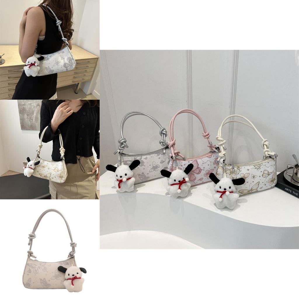 Stylish Korean Butterfly Bag Trendy Pu Shoulder Handbag For Casual Commute