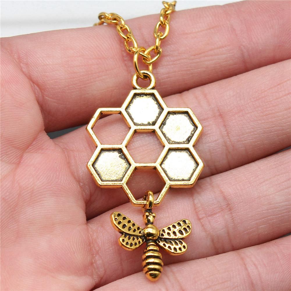 Golden Animals Plants Nature Themed Pendant Antique Color Metal Men Collar Necklace Best Seller