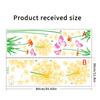 Adesivo Murale Giallo Tarassaco Farfalla PVC Rimovibile Arte Vinile Fai da Te Impermeabile Decalcomanie Murali Murales Decorazione Casa Stanza
