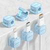 [Set of 6 - Industry First Magnetic Cable Holder] JOYROOM Cable Clips, Cable Management, Smooth Cable Adjustment, Cord Holder, Desk-Mounted Cord