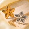 18K Gold Electroplated Stainless Steel Irregular Flower Ring - High-End, Bold Fashion Jewelry.