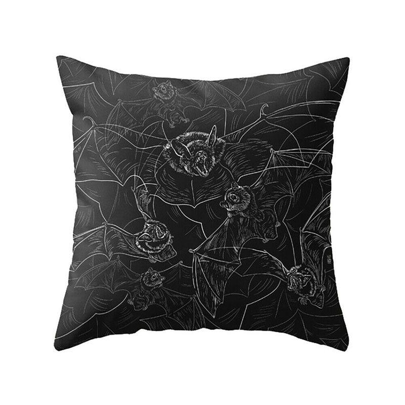 Fronha de Almofada com Estampa de Halloween Super Macia Ideal para Decoração de Casa e Presentes