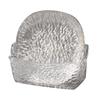 Transparent Bone Plate Glacier Pattern Snack Dish Dessert Plate Table Waste Dish Luxury Kitchen Tableware