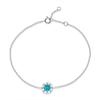 Serenity Day S925 Silver Bracelet For Female Ice Blue Mossanite 0 .5ct Diamond Romantic Party Gifts Girls Cocktail Jewelry