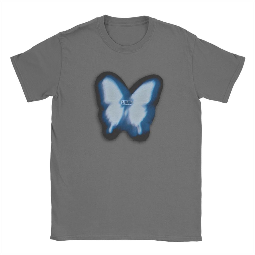 Butterfly Aitana T Shirt Beach  Vintage T Shirts Cotton Hipster Tshirt For Unisex Short Sleeve Print Clothes