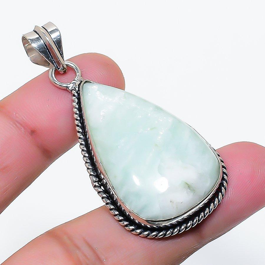 Natural Hememorphite Gemstone Handmade 925 Sterling Silver Pendant 2.05  AP-15644