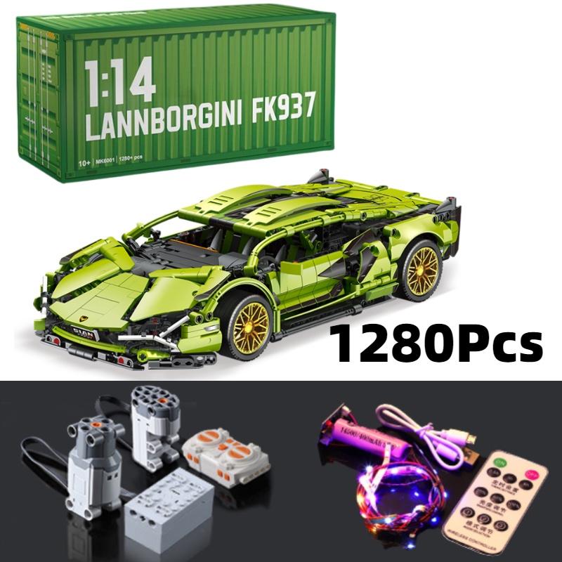 Compatible With Lego Remote Control Racing Car Building Blocks Lamborghini Porsche 911 Foreign Trade Product Assembly Car Model