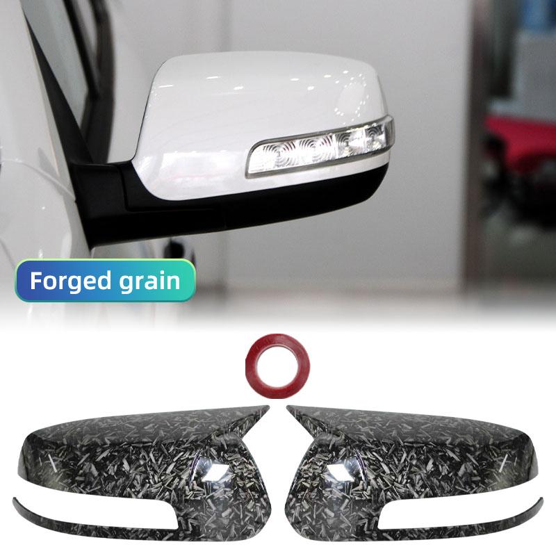 Carbon Fiber Black Stick On Mirror Cover Cap For KIA Sorento XM 2009 2010-2013 2014 Rearview Side Wing Mirror Housing Shell