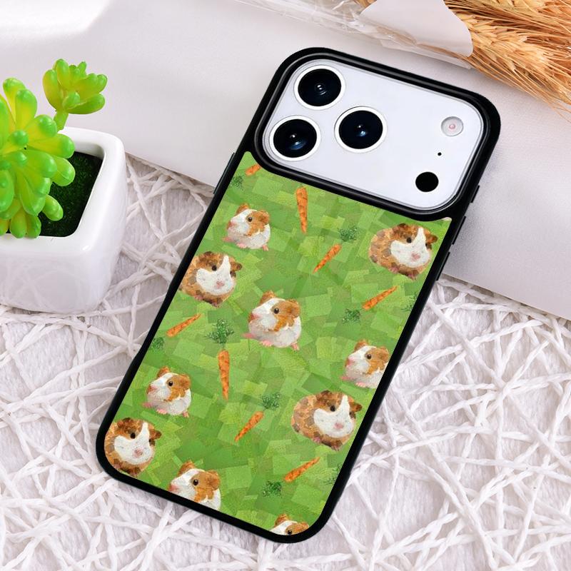 Guinea Pig Hamster Cute Phone Case for iPhone 17 Air 16 15 11 12 14 13 Pro Max Shockproof Cover