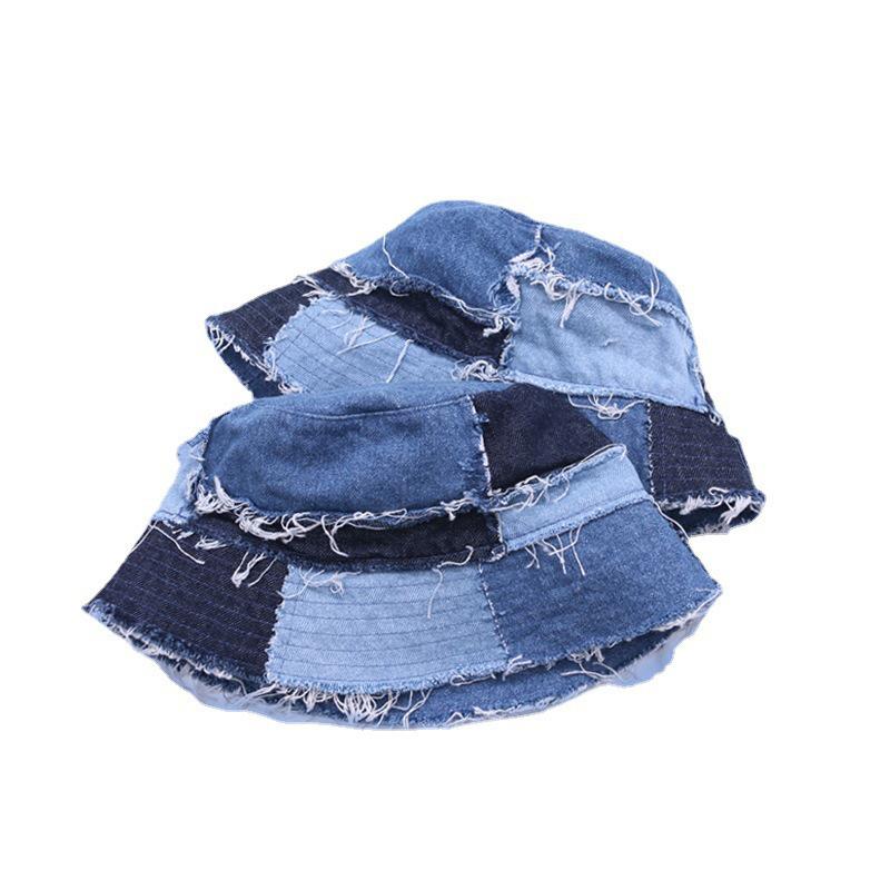 Denim Bucket Hats Y2K Cap Aesthetic Sun Hats Packable Unsex Summer Beach Hats Grunge Cap Retro Fisherman Hats
