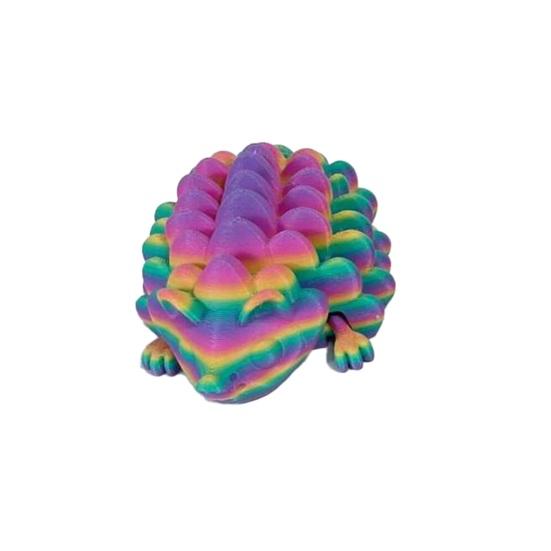 3D-печатная фигурка ежа с подвижными суставами, имитация ежа, игрушка-антистресс 11cm разноцветный