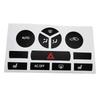 Black Climate Button Decal Climate Control Button Decal Automotive Interior Sticker Illuminated Text Precise Fit