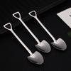 Coffee Spoon Cutlery Set Stainless Steel Retro Iron Shovel Ice Cream Spoon Scoop