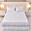 3/1P Bed Sheet Lace Skirt Elastic Fitted Double Bedspread With Pillowcases Mattress Cover Bedding Set Elastic King Size Bedsheet