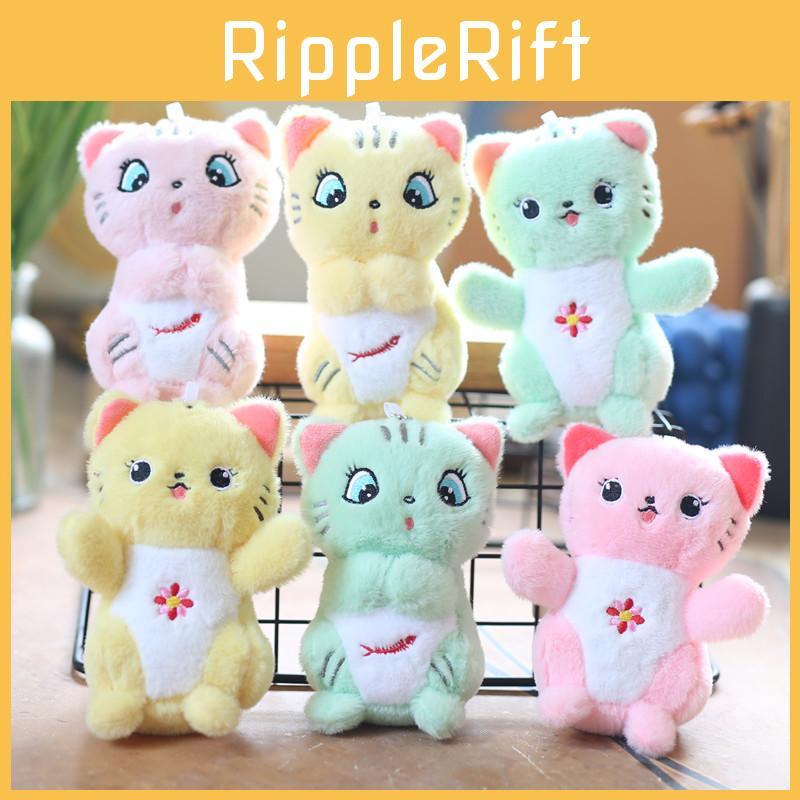 Charming Mini Cat Plush Keychain Ultra-soft Pp Cotton Stuffed Animal Doll