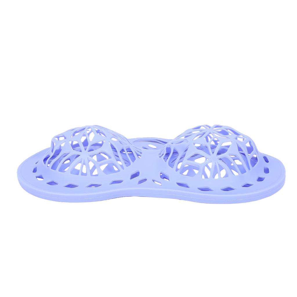 Silicone Bra Wash Bag Laundry Bag with Button Closure and Hanging Loop for Washing Machine Purple