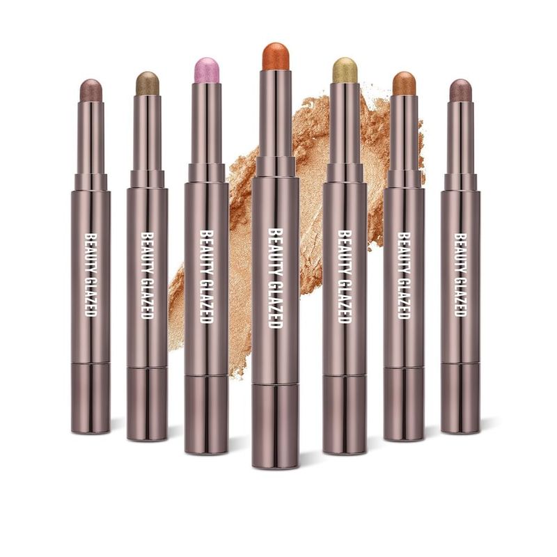 BEAUTY GLAZED - 2 in 1 Dual Head Eyeshadow Stick + Smudger - 10 Colours