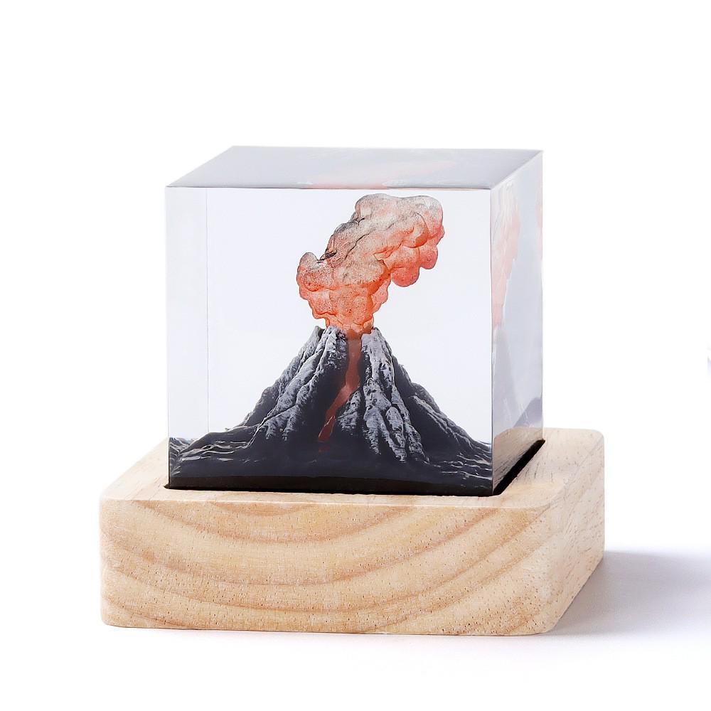 DIY Handmade Resin Atomic Bomb Explosion Mushroom Cloud Night Light Ornament