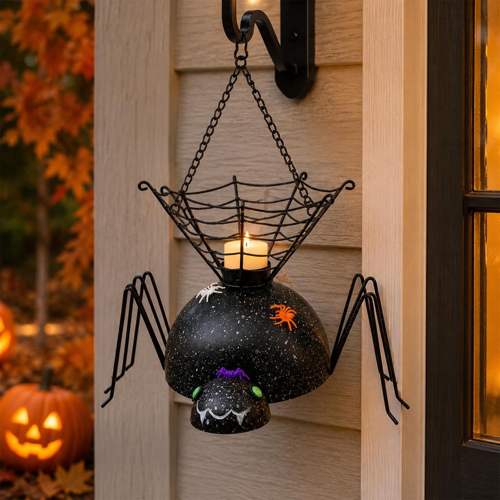 Halloween Candle Holder, Candy Storage Table Decor for Party Snack Container