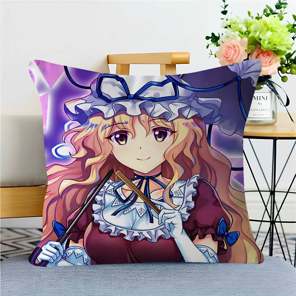 

Игра Touhou-Project Кленовая Дизайнерская Наволочка Счастливый Осенний Урожай Декор Праздничный Декор Наволочка 16x16Inch