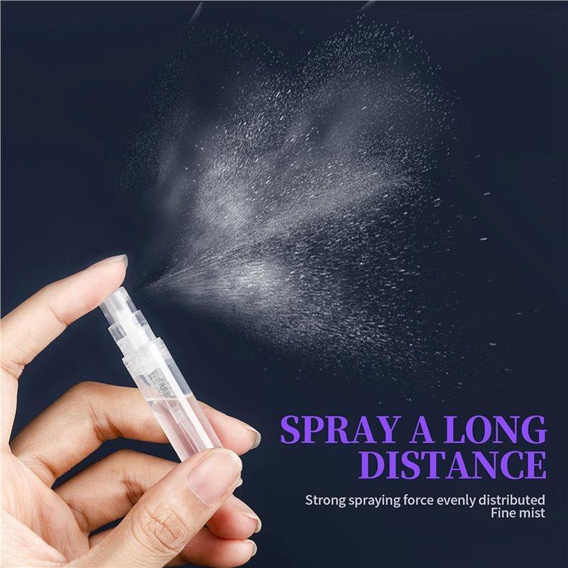 AT19-180PCS Mini Sprays Bottle, 3Ml 5Ml Mini Clear Plastic Sprays Bottle Empty Small Empty Sample Containers Bottle