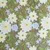 50*132Cm Water-Soluble Lace 3D Embroidery Hollow Fabric Green Flower Wedding Dress Skirt Curtain Clothes Tablecloth Diy Sewing