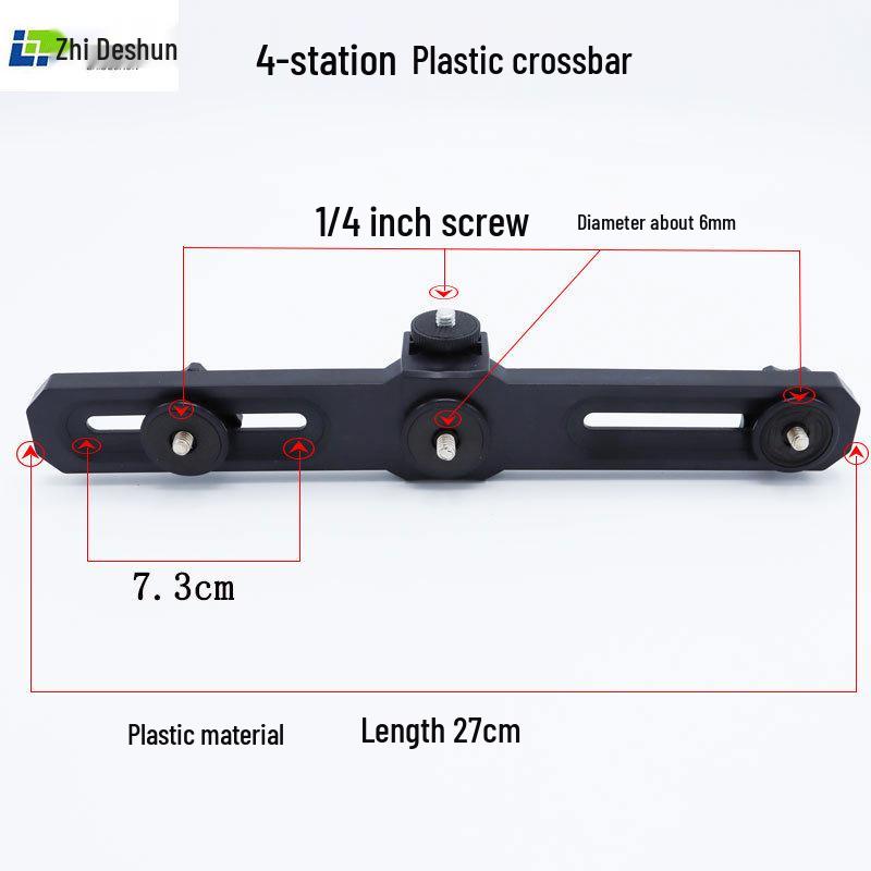 360° Rotating Fill Light Extension Mount with Multi-Camera Phone Clip