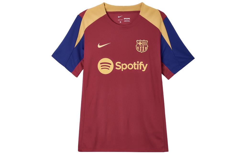 Nike Dri Fit Barcelona Club, Barça Fußball Ball Training Sport Kollektion T-Shirt Herren Rot FJ5439-621