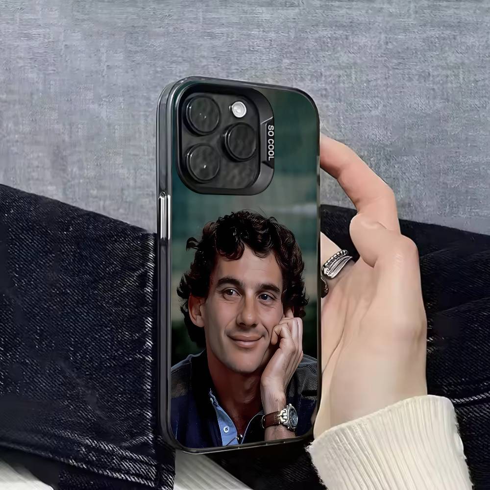 

A-Ayrton Senna Phone Case For iPhone 15,17,11,14,13,16,12,E,Max,Plus,Air,Pro,Mini Black Matte Cover iPhone17air