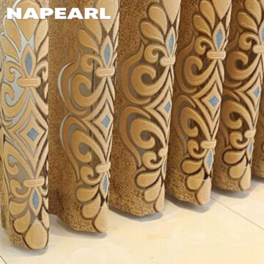 1PC NAPEARL Jacquard Sheer Curtain 20-40% Blackout Ring Type Tulle for Living Room Bedroom Balcony Window Home Decor