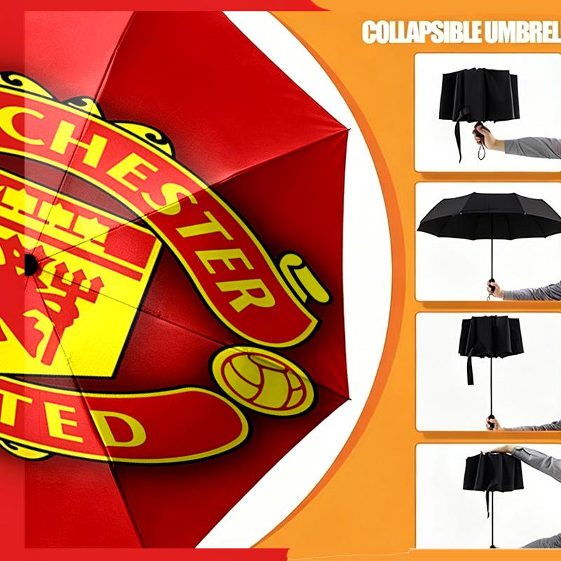 football team.C Print Umbrella Automatic Opening/ Closing - Portable Foldable Design - Daily use for Travel/Outdoor - Gift for Birthday