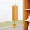 Hand Cranked Bamboo Wind Chimes Handmade Yard Pendant Landscape Decor Blessing Bell  Balcony