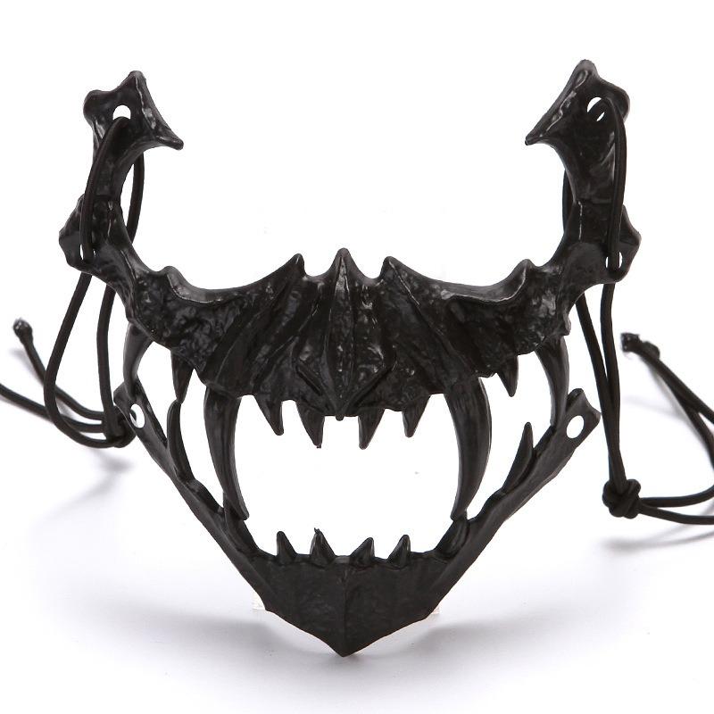 Halloween Drachengott Halbmaske Horror Tiger Yaksha Tengu Mensch Wolf Gesichtsschutz Leistung Verkleiden Lustige Cosplay Gesichtshaube Requisiten