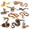 Gruselige realistische Schlangenmodelle für Kinder, Kobra Maisnattern-Figur, Lebendiger Wildpython, Perfektes Streichgeschenk