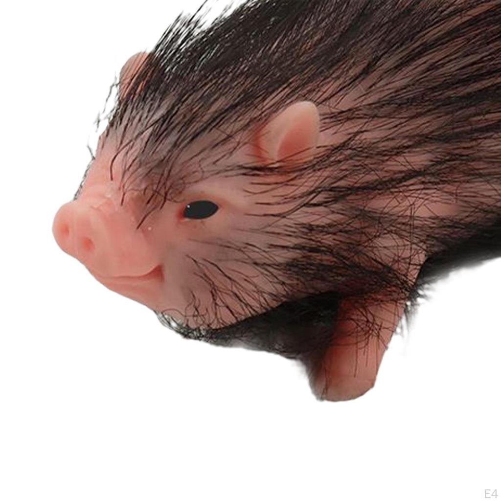 Lovely Silicone Realistic Piglet Full Body Silicon Sensory Toy for Halloween Pink