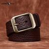 Retro Embossed Cowhide Leather Belt Men's Genuine Leather Trendy Versatile Casual Jeans Belt