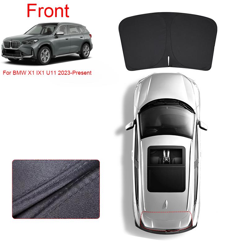 Car Black Windows Privacy Sunshade For BMW X1 IX1 U11 2023-Present Anti-UV Heat Insulation Protect Cover Interior Accessories