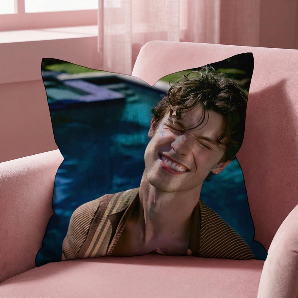 Singer S-Shawn Mendes Kissenbezug Mehrzweck-Kissenbezug für Zuhause & Auto - Wendbar, Weich & Langlebig für den täglichen Gebrauch
