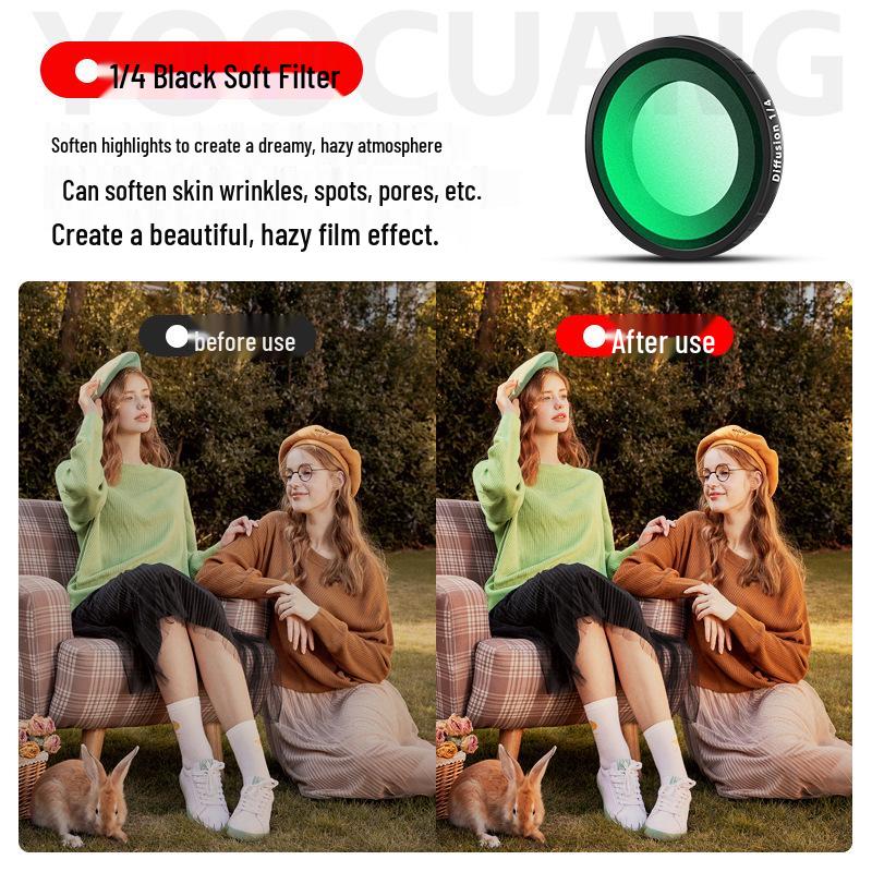 Compatible with Insta360 Go: Ultra ND Filters, UV Protection, CPL Polarizers, Black Soft Filters.