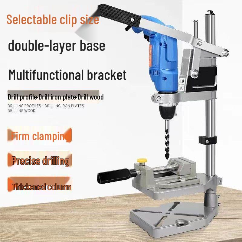 Multifunctional Hand Drill Stand: Converts Electric Drill To Bench Drill with Mini Pliers